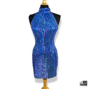 Robert Anthony Sleeveless Open Back Sequin Dress 4