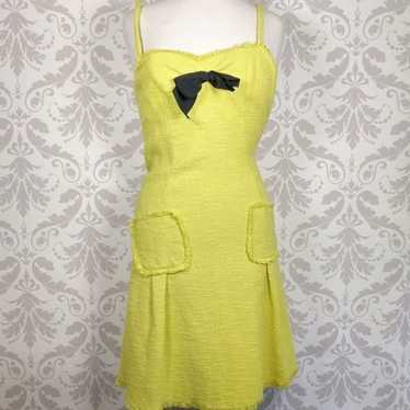 Moschino Cheap and Chic Yellow dress w/Black bow - image 1