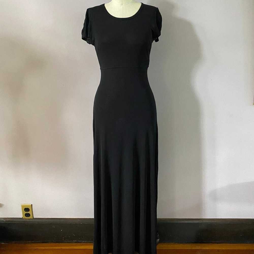 Vintage BCBG black maxi sheer dress. - image 2