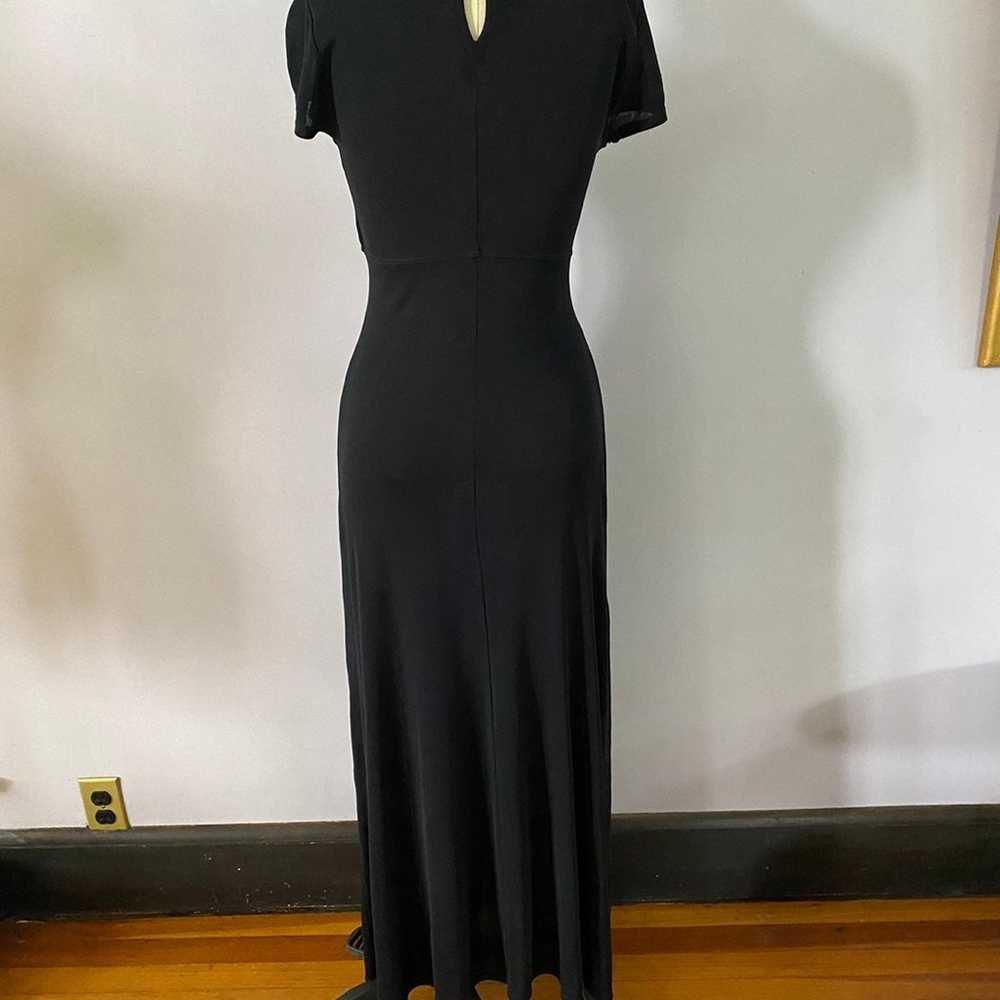 Vintage BCBG black maxi sheer dress. - image 7