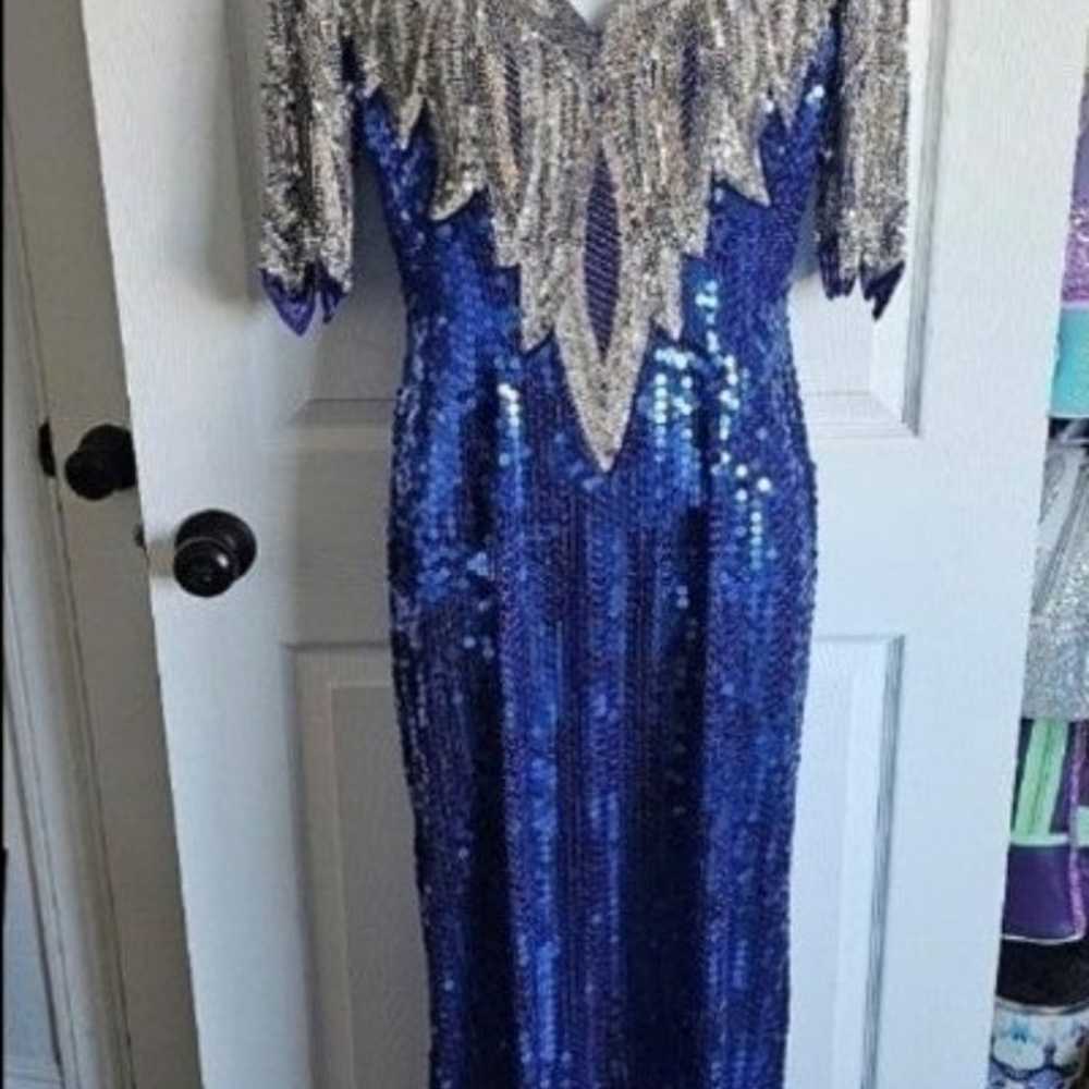 Vintage sequin dress by oscar collection 1980 ’s - image 2