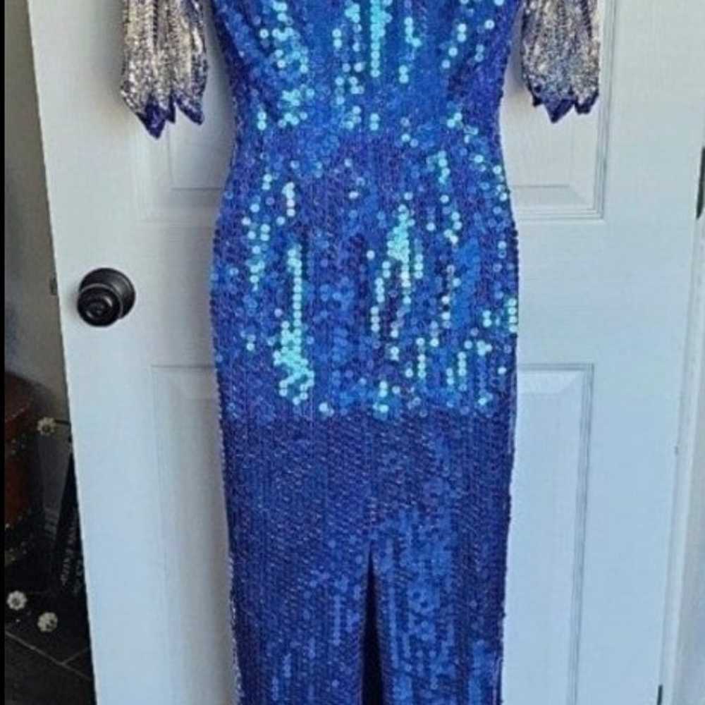 Vintage sequin dress by oscar collection 1980 ’s - image 3