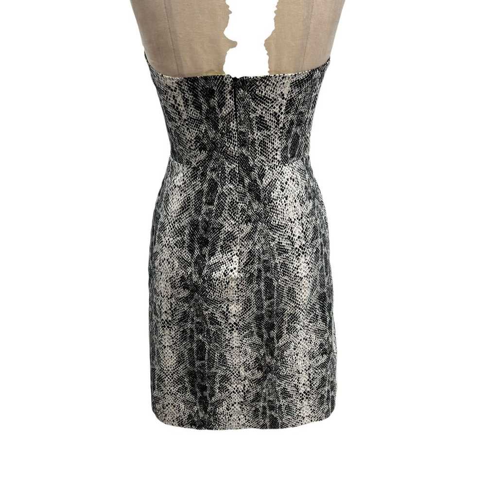 Henri Bendel Vintage Strapless Snakeskin Print Dr… - image 6