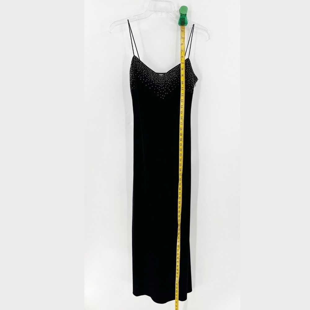 Vintage Dave & Johnny Black Velvet Embellished Ev… - image 11