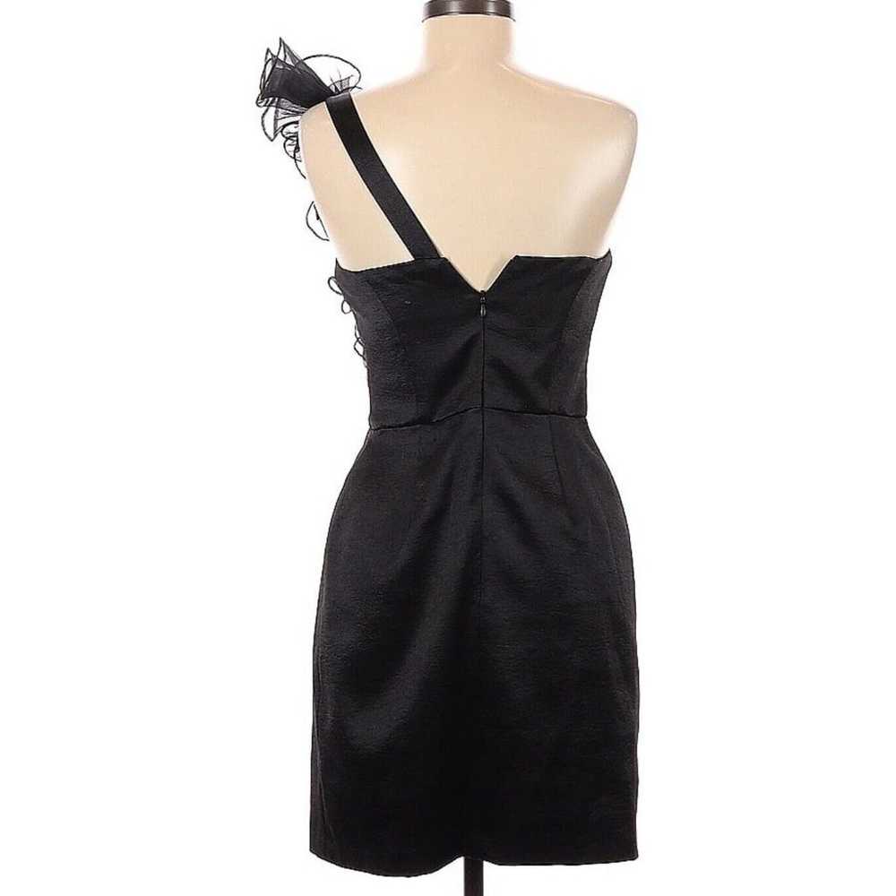 Jill Stuart One Shoulder Mini Black Sheath Dress … - image 2