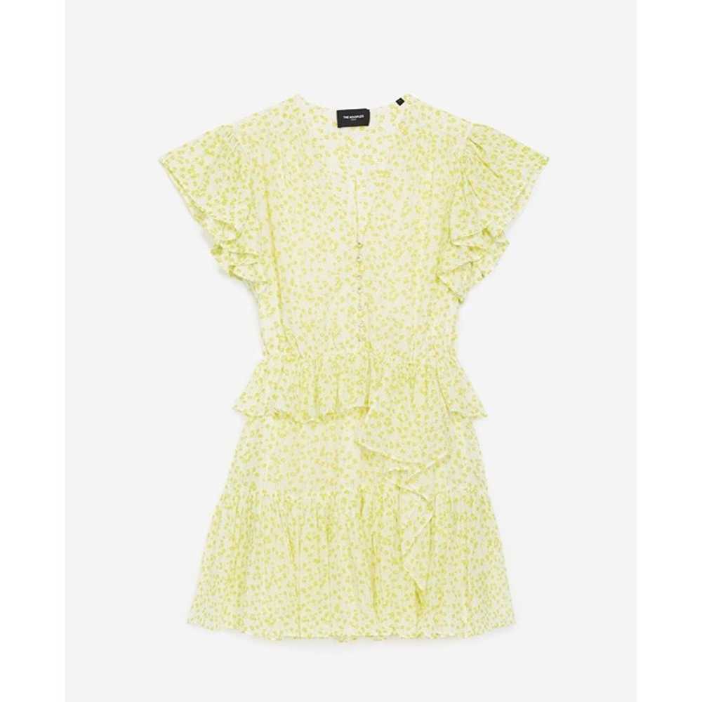 The Kooples Yellow Ditsy Floral Print V-Neck Shor… - image 5