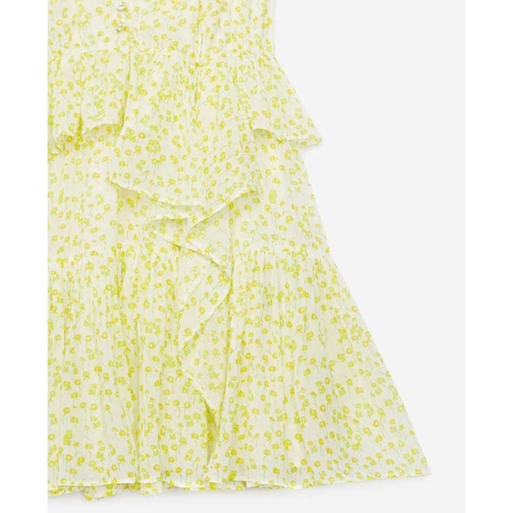 The Kooples Yellow Ditsy Floral Print V-Neck Shor… - image 6