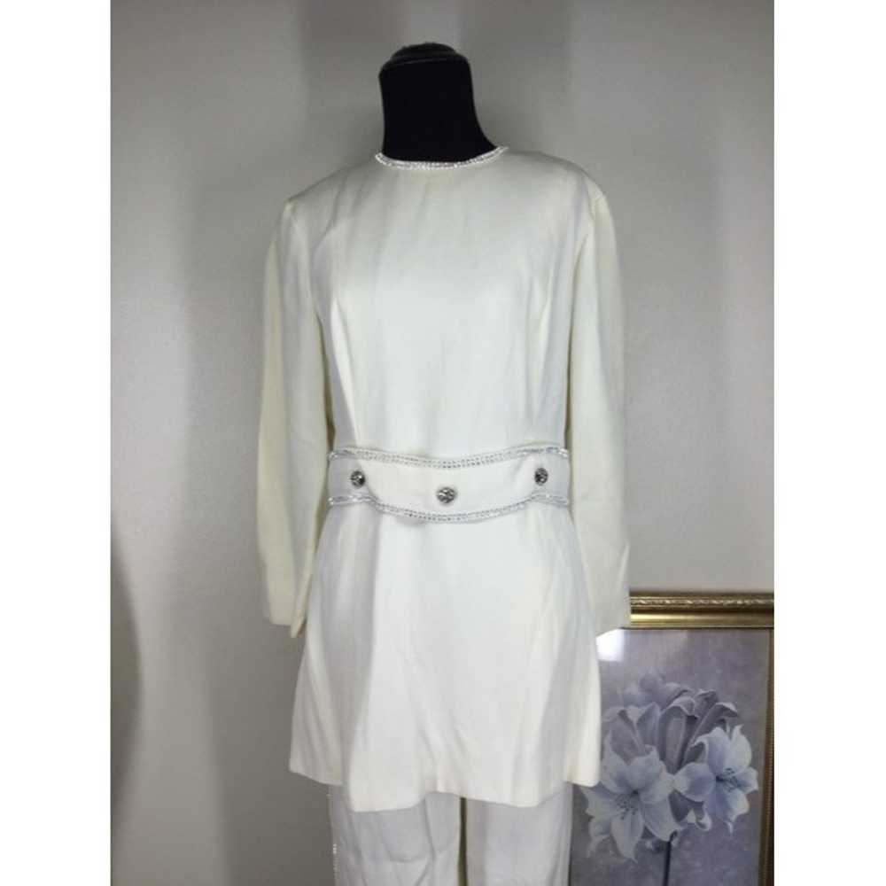 Jeremy 1960s Rhinestone 2 piece dress Tunic Pants… - image 2