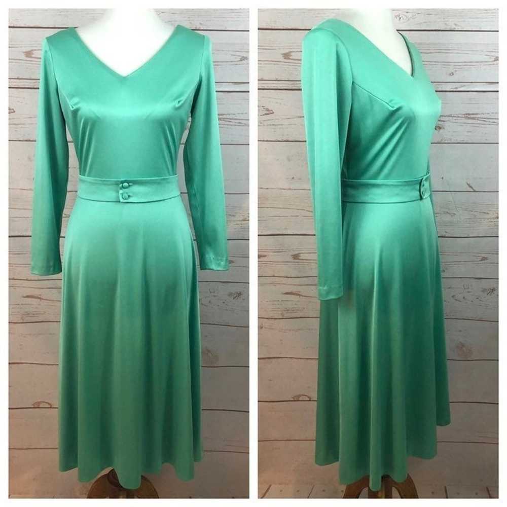 Vintage Mint Sea Green Dress - image 1