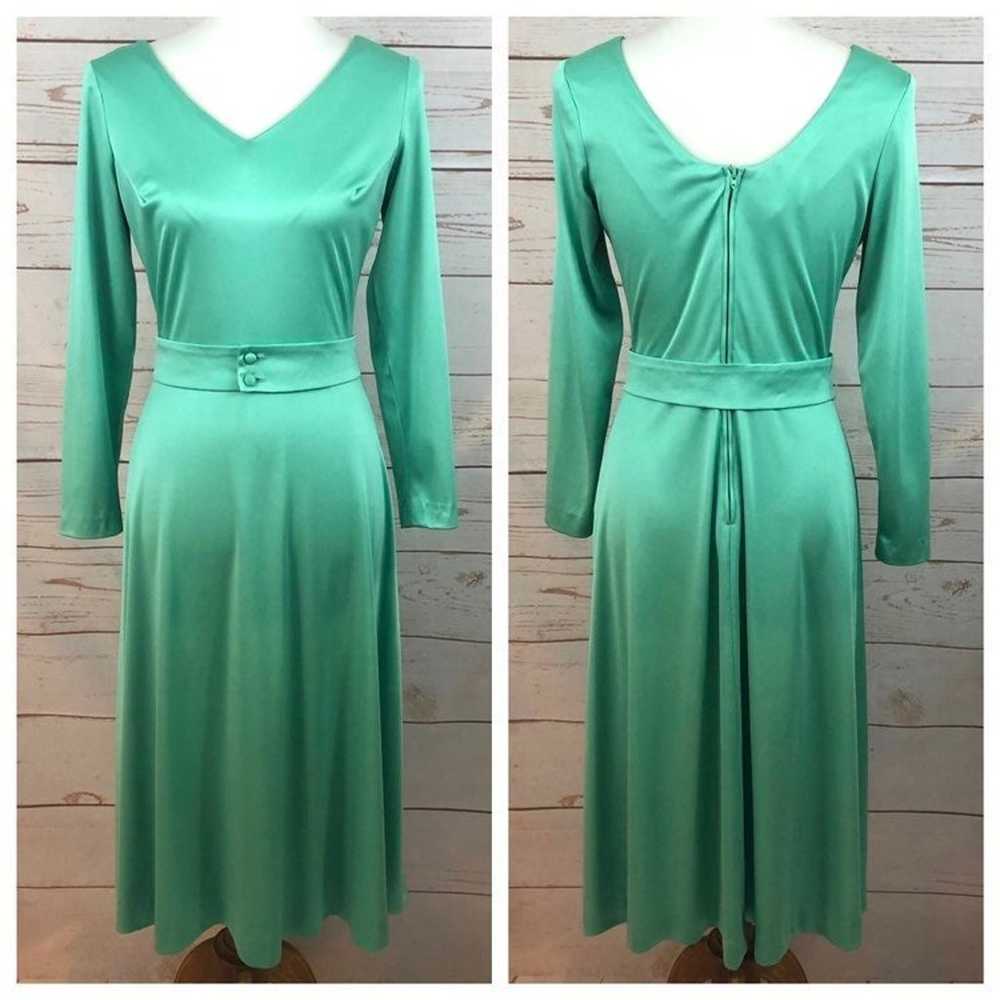 Vintage Mint Sea Green Dress - image 3