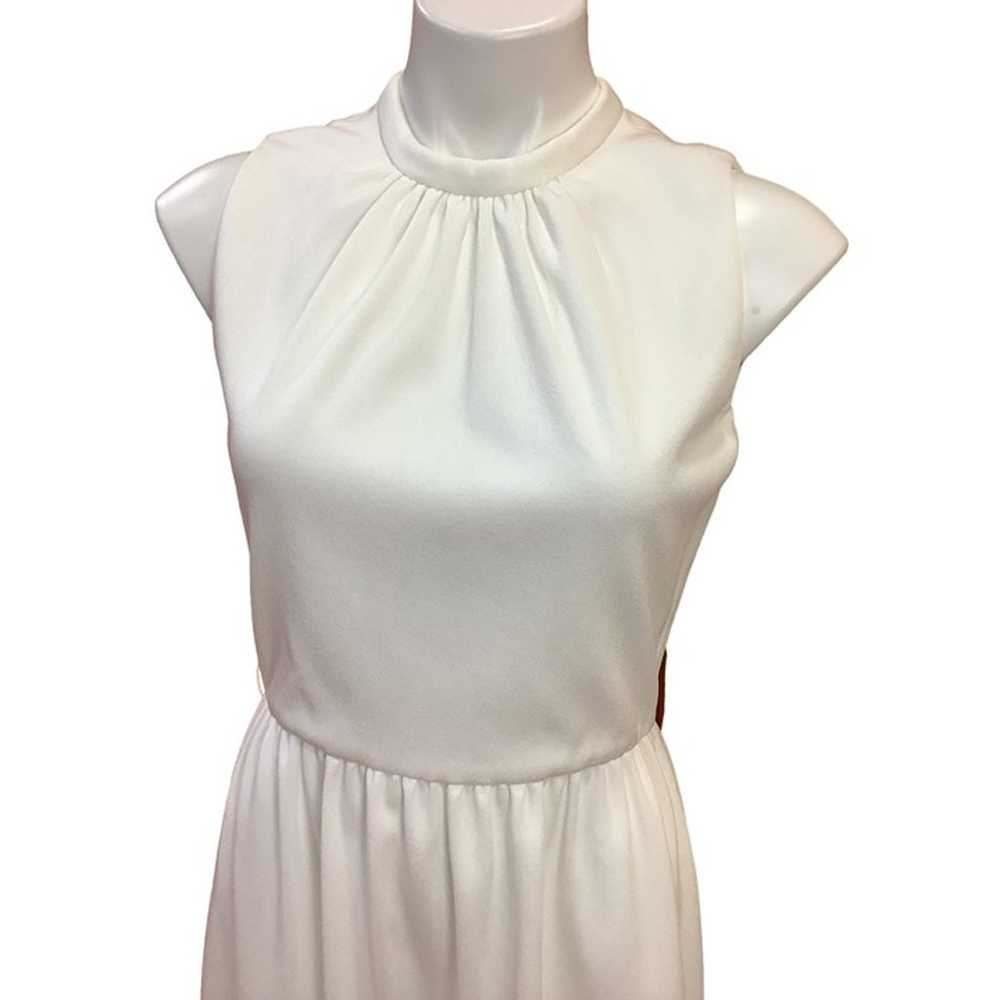 1960s-70s Carlye White Maxi Dress - image 6