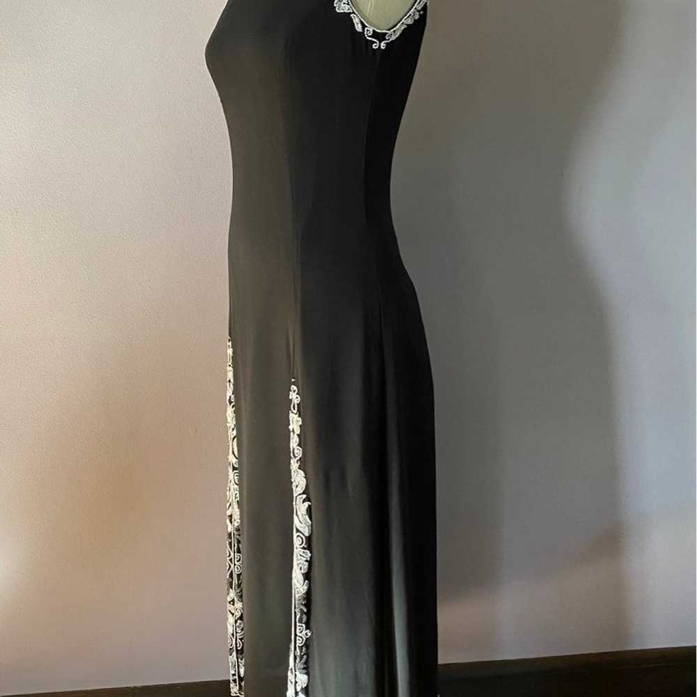 Vintage silk beaded AJ Bari evening dres - image 4