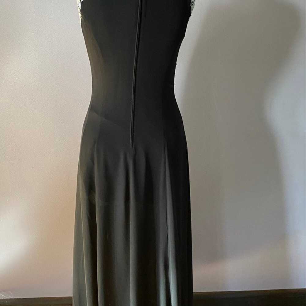 Vintage silk beaded AJ Bari evening dres - image 5