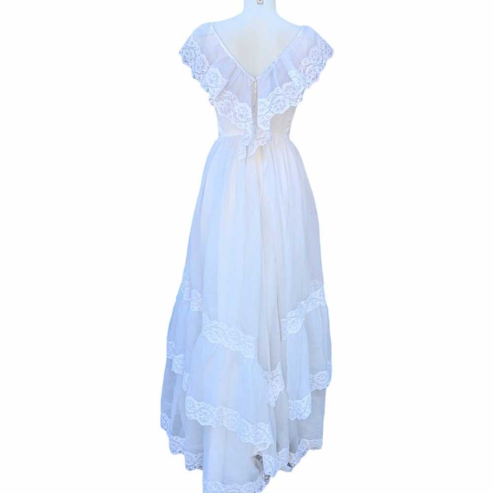 Vintage Cupcake Bobbie Jean White Lace Gown Denve… - image 3