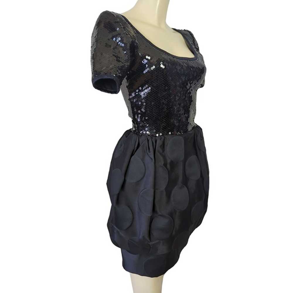 TOOTSIES Women's Black Vintage Dress Size S Sequi… - image 3