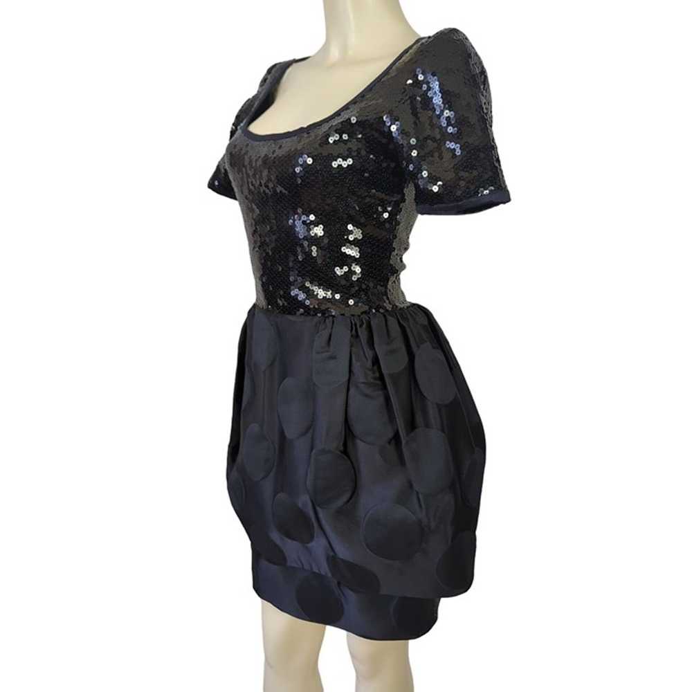 TOOTSIES Women's Black Vintage Dress Size S Sequi… - image 4