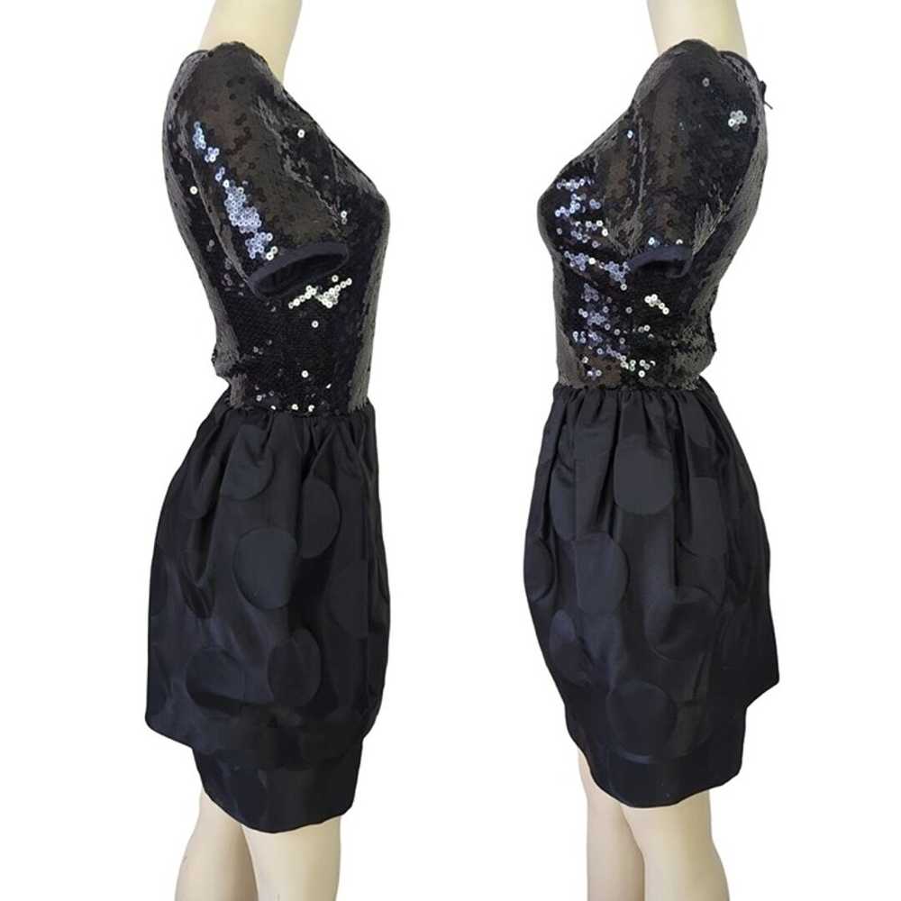 TOOTSIES Women's Black Vintage Dress Size S Sequi… - image 5