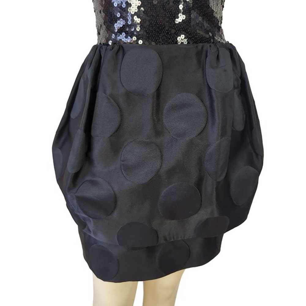 TOOTSIES Women's Black Vintage Dress Size S Sequi… - image 6