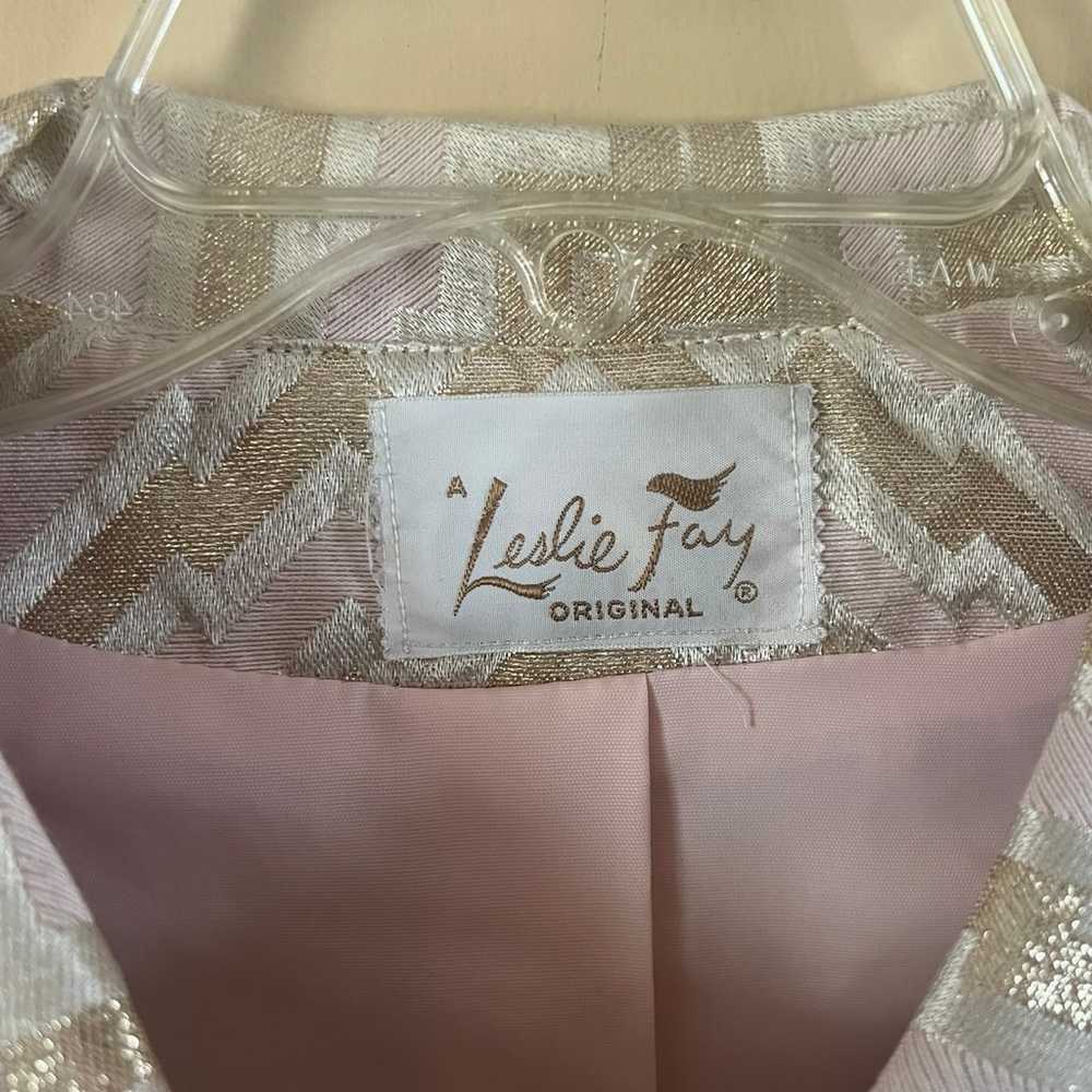 Leslie Faye Original Pink and Gold Dress Suit Siz… - image 2