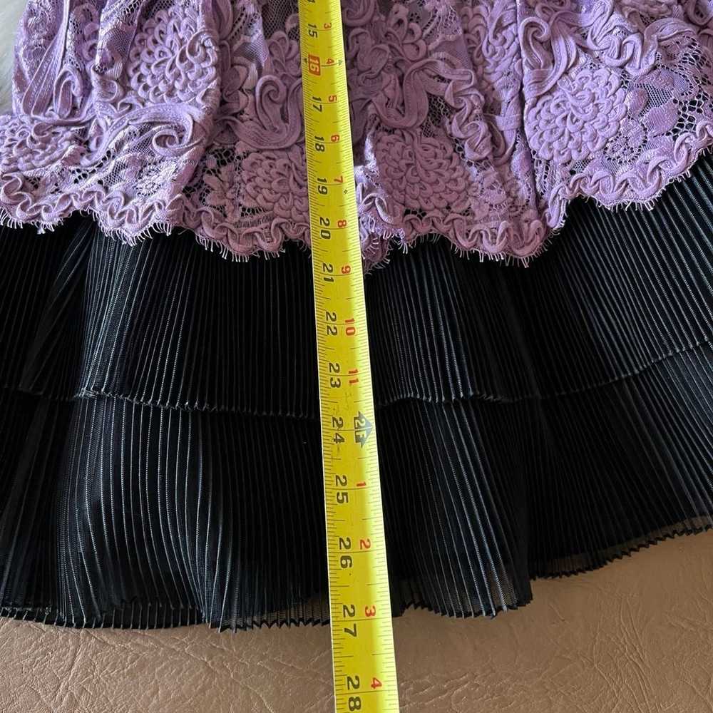 Vintage Betsey Johnson Y2K Purple Black Lace Tier… - image 5