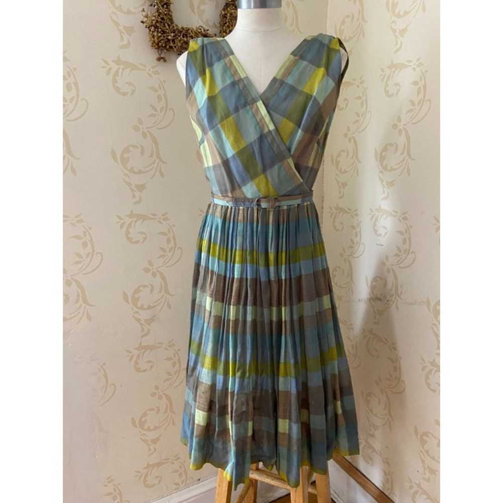 Naturally Natlynn New York Pleated Plaid Vintage … - image 1