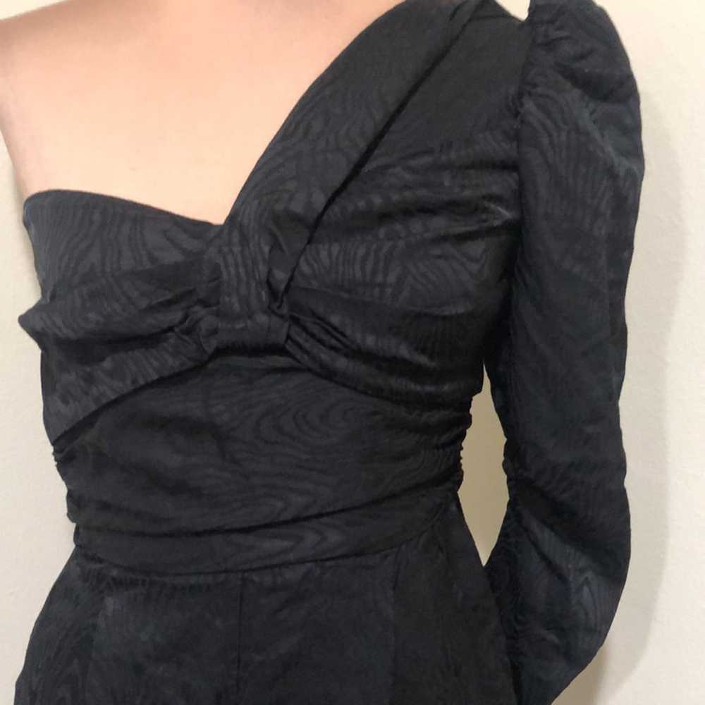 A.L.C. Walden Jumpsuit Size 6 Black One Shoulder … - image 2