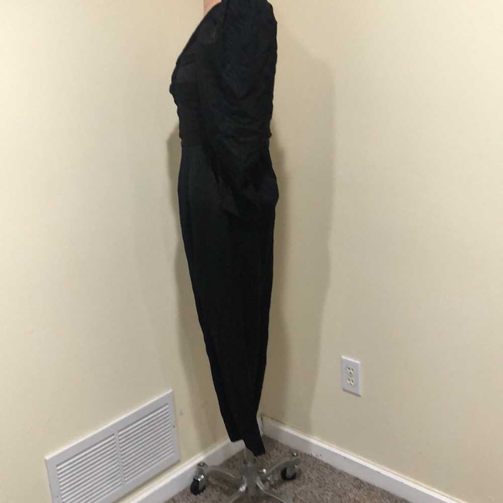 A.L.C. Walden Jumpsuit Size 6 Black One Shoulder … - image 4