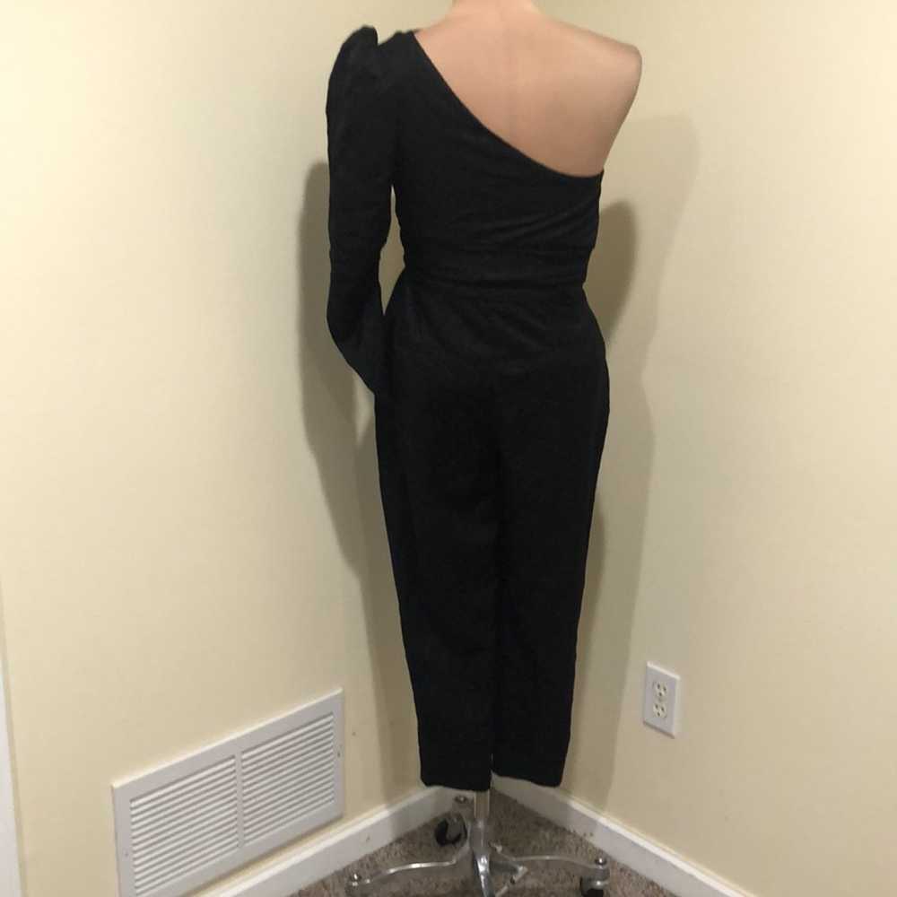 A.L.C. Walden Jumpsuit Size 6 Black One Shoulder … - image 5