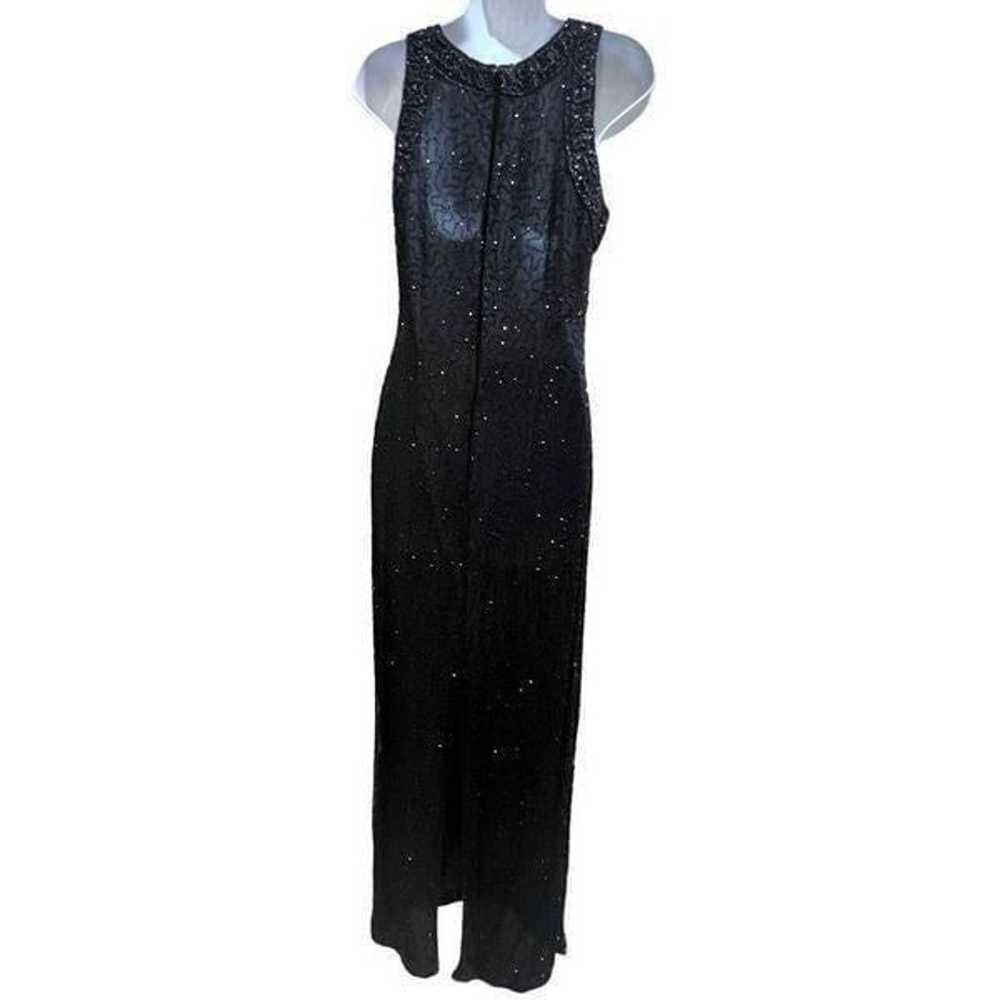 Vintage Laurence Kazar women’s fully beaded black… - image 4