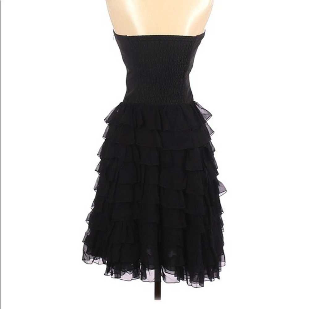 Vintage Betsey Johnson strapless layered ruffles … - image 2