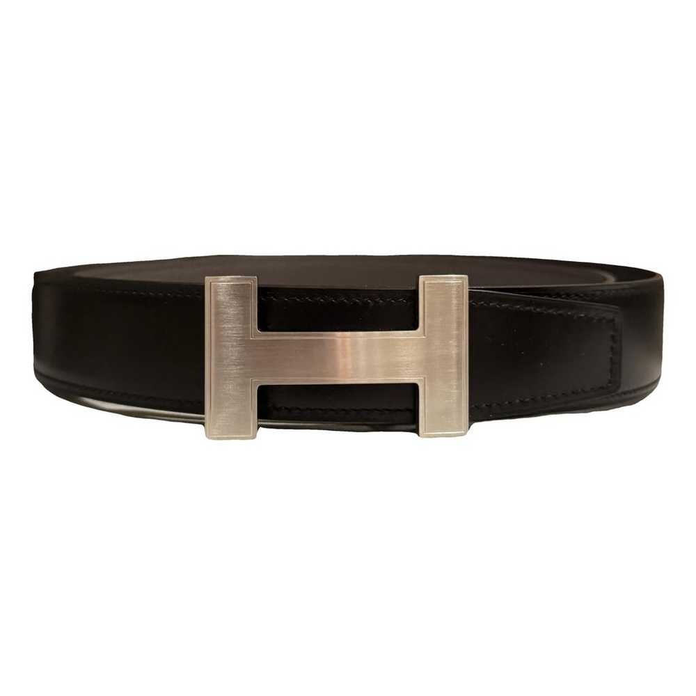 Hermès H leather belt - image 1