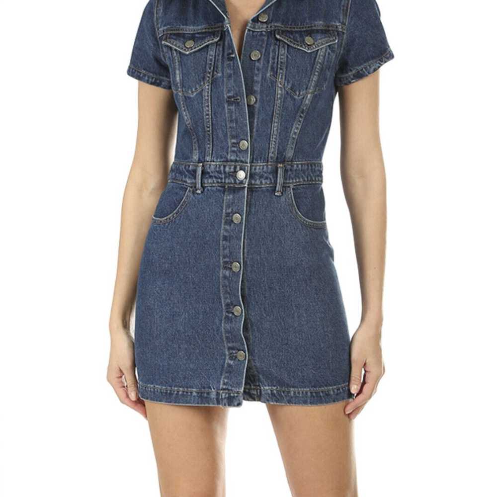 GRLFRND MAX Denim Mini Dress Size Small - image 1