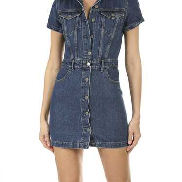 GRLFRND MAX Denim Mini Dress Size Small - image 1