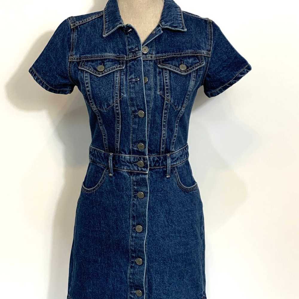 GRLFRND MAX Denim Mini Dress Size Small - image 6