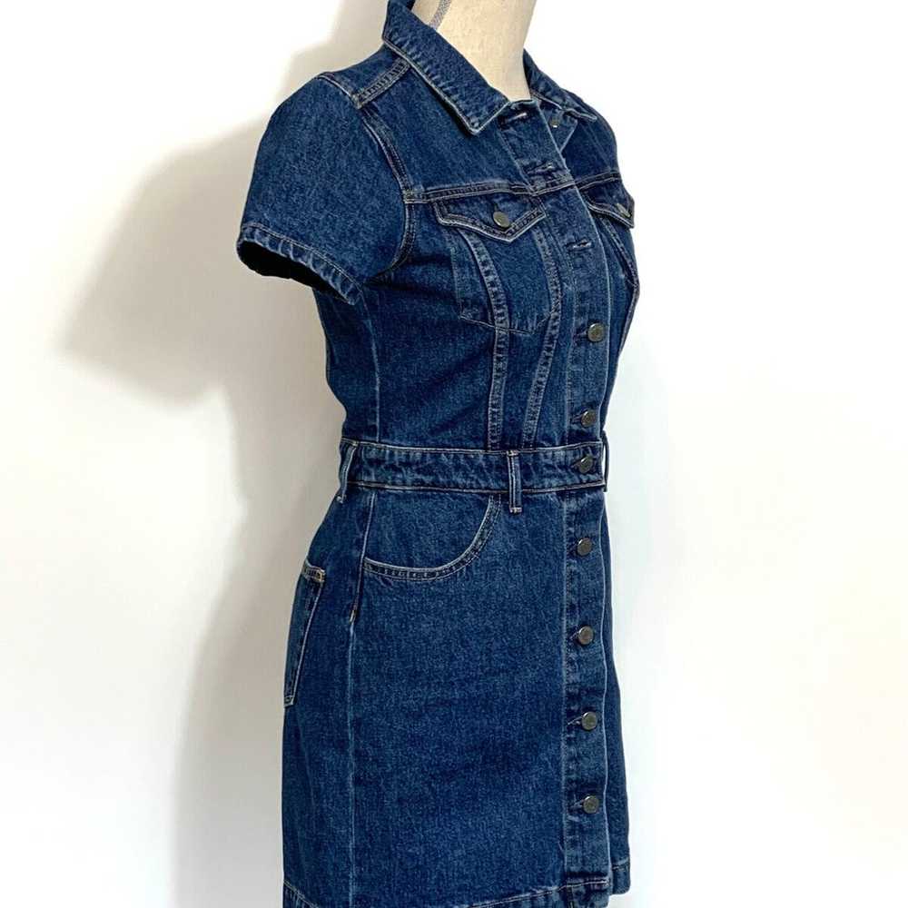 GRLFRND MAX Denim Mini Dress Size Small - image 7