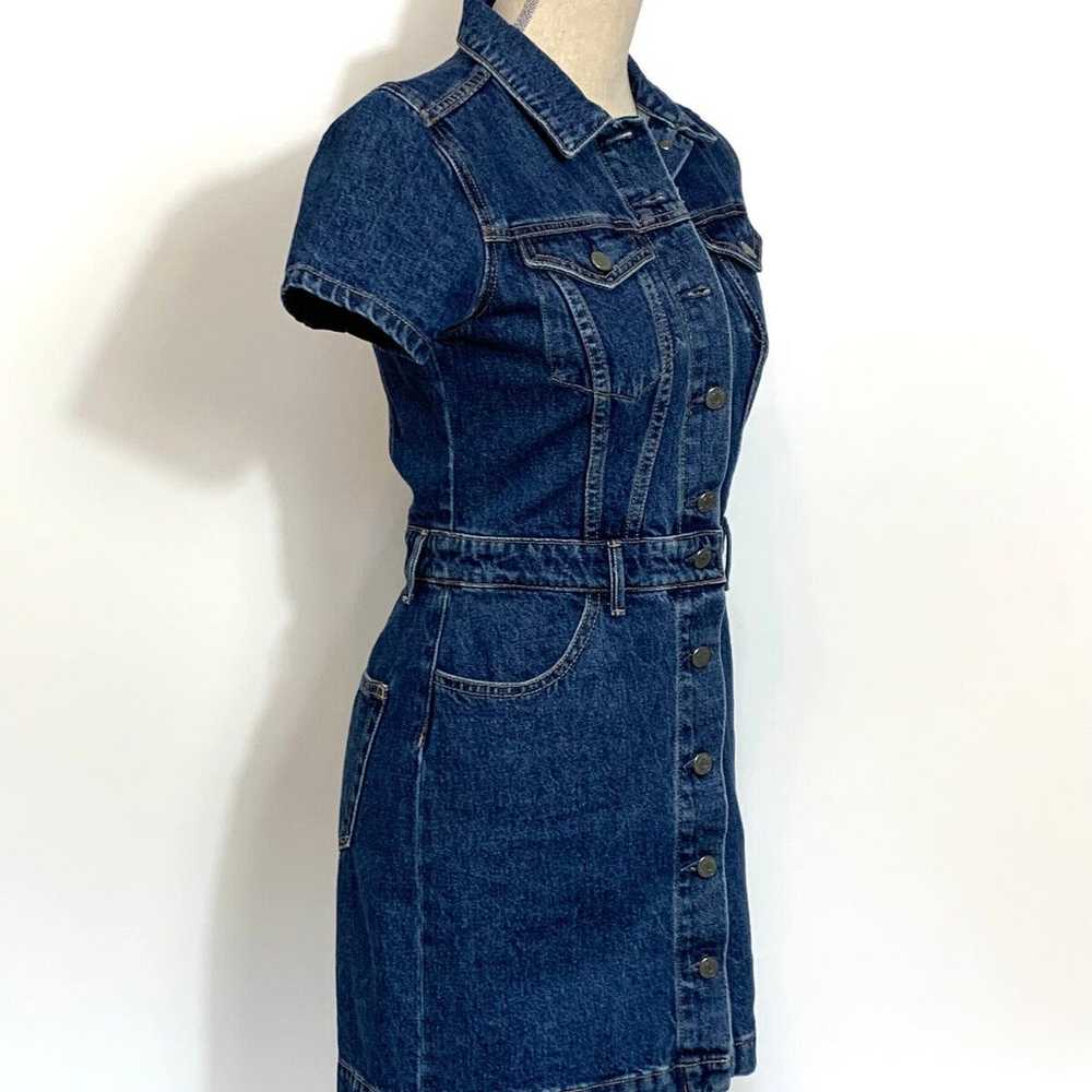 GRLFRND MAX Denim Mini Dress Size Small - image 9