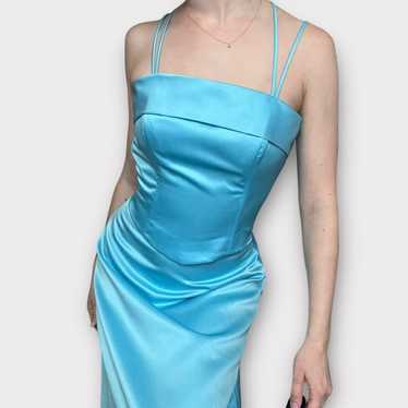 Vintage blue 2-piece prom dress size 5/6