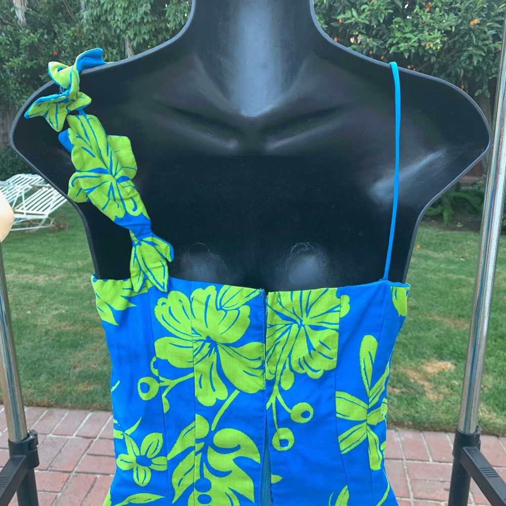 60's TANYA ORIGINALS HONOLULU HAWAIIAN DRESS XS - image 4