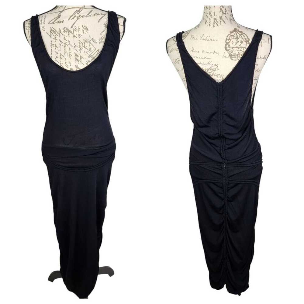 Vintage ALAIA Dress Womens Small Black Fitted Str… - image 1