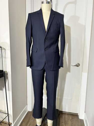 Cos COS slim navy suit wool crepe