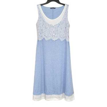 Noracora Vintage Inspired Sky Blue Heathered Lace… - image 1