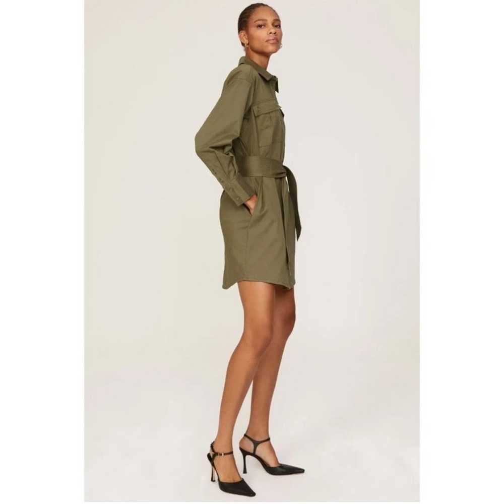 MARISSA WEBB Belted Shirt Dress Olive - image 3