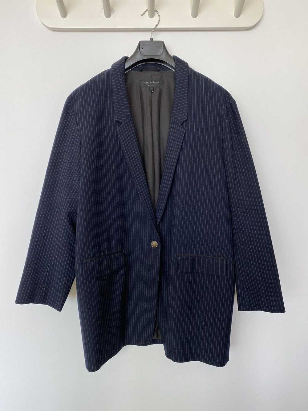 Rag & Bone rag n bone one button striped blazer j… - image 1