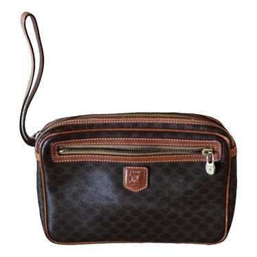 Celine Triomphe Vintage leather clutch bag