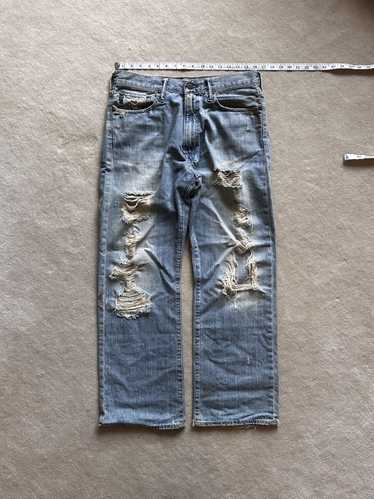 Distressed Denim × Vintage Abercrombie & Fitch Th… - image 1