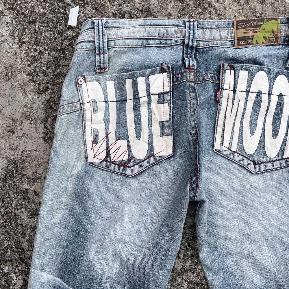 Designer × Japanese Brand Vintage Blue Moon Blue … - image 3