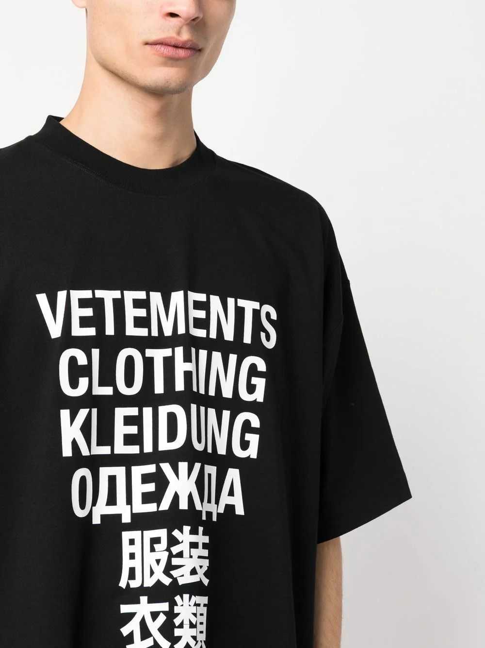 Vetements o1y0924 T-Shirt in Black - image 5