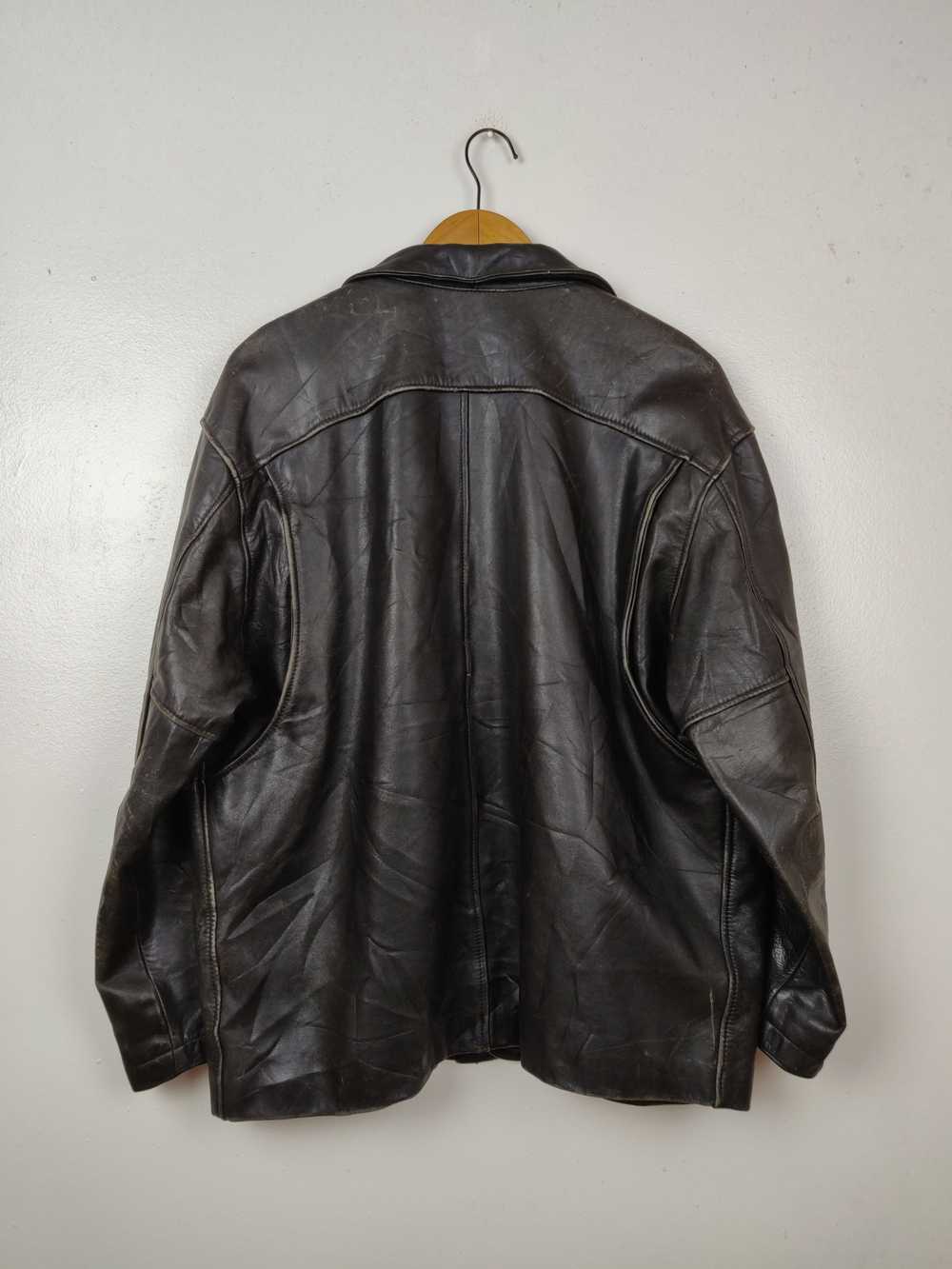 Chevignon × Leather Jacket × Vintage Vintage Chev… - image 10