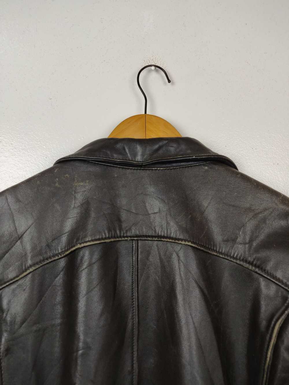 Chevignon × Leather Jacket × Vintage Vintage Chev… - image 11