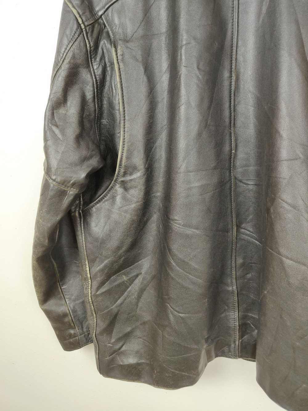 Chevignon × Leather Jacket × Vintage Vintage Chev… - image 12